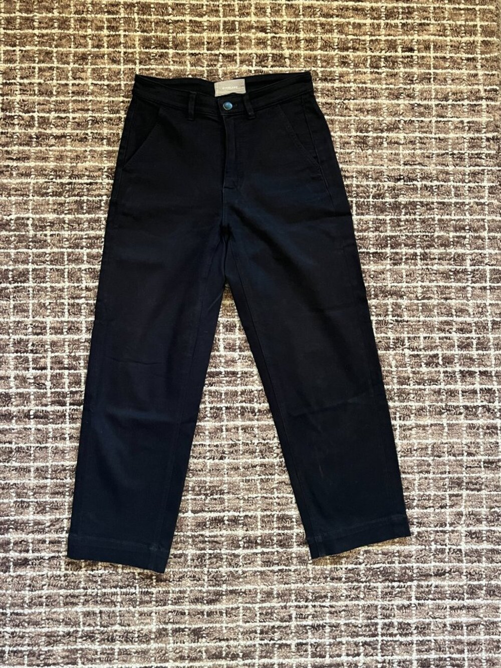 Everlane The Way-High Jean Straight Leg Black Pants Women's Size 28